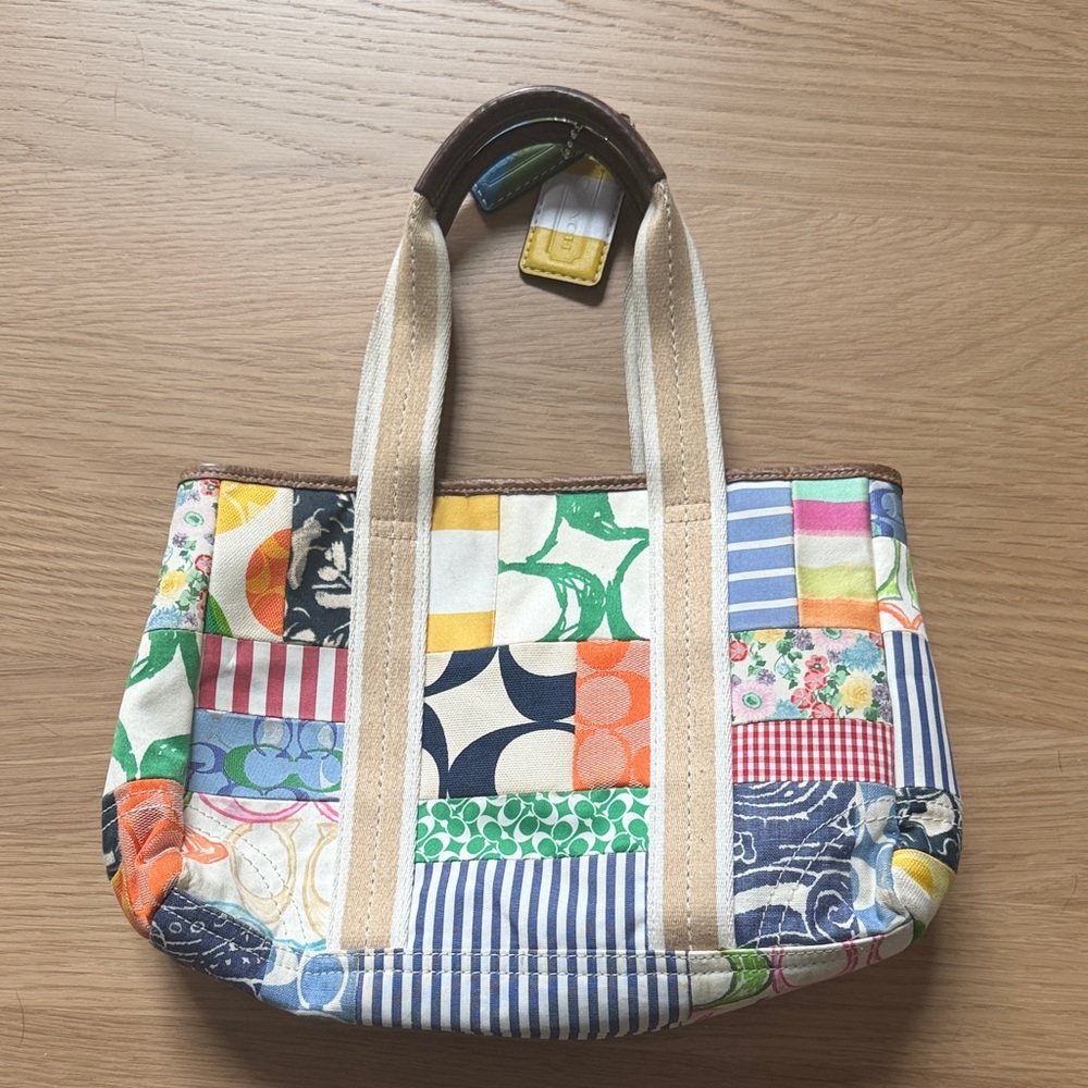 Coach Multicolor Patchwork Hampton Tote Bag - image 5